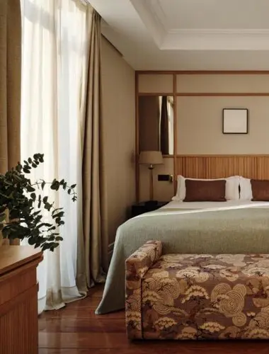 Elegant guest room at Hotel Único in Salamanca Madrid