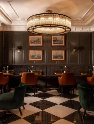 Restaurant and lounge at Hotel Único in Salamanca Madrid