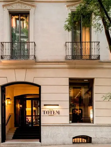 Hotel façade at Tótem Madrid in Salamanca Madrid
