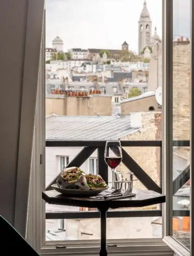 Balcony view from Grand Pigalle Experimental in Paris