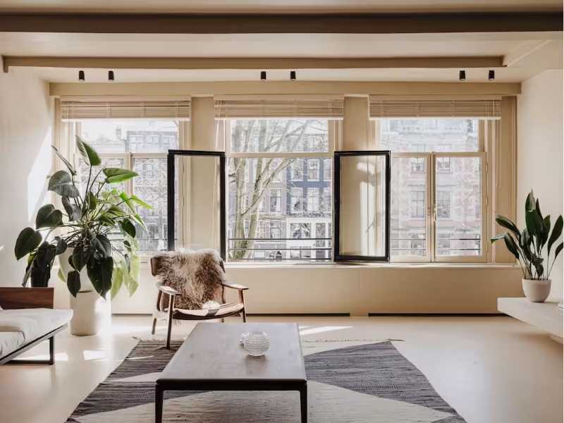 Best Airbnbs in Amsterdam Luxury water-side flat in the Canal District