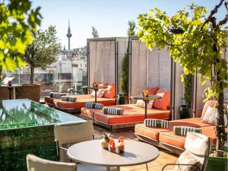 Rooftop at Bless Hotel Madrid, a Boutique Hotel